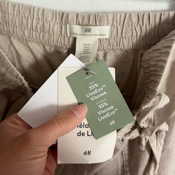 NWT H&M Linen Blend Shorts - Picture 4 of 4